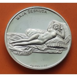 . 1 ONZA 1992 ESTADOS UNIDOS PLATA OZ SILVER MAPA y CRISTOBAL CO