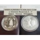 2 monedas x SAN MARINO 5 EUROS 2012 AMERICO VESPUCCIO + 10 EUROS 2012 ALIGI SASSU PLATA PROOF ESTUCHE
