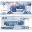 KOREA DEL NORTE 2000 WON 2008 CASA NATAL de KIM JONG UN 100 Aniver. Pick CS.16 BILLETE SC North Korea UNC BANKNOTE