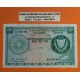 @MUY RARO - PVP NUEVO 800€@ CHIPRE 500 MILS 1968 BOSQUE y MONTAÑA Pick 42A BILLETE CIRCULADO Central Bank of CYPRUS