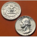 ESTADOS UNIDOS 1/4 DOLAR 1964 P Philadelphia PRESIDENTE GEORGE WASHINGTON KM.164 MONEDA DE PLATA SC- USA silver Quarter R/1