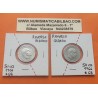 2 monedas @REVERSO GIRADO@ x ESPAÑA 50 CENTIMOS 1966 * 19 68 FRANCO ALUMINIO SC-
