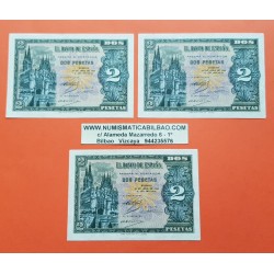 ...ESPAÑA 2 PESETAS 1938 ABRIL 30 BURGOS SC Serie A3269161