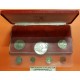 1975 LIBERIA ESTUCHE OFICIAL 7 coins SILVER PROOF MINT SET con 5 DOLARES 1975 PLATA ELEFANTES