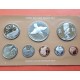 1976 ISLAS COOK Estuche Oficial 8 coins SILVER PROOF MINT SET incluye 5 DOLARES 1976 PLATA Cook Islands