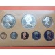 1976 ISLAS COOK Estuche Oficial 8 coins SILVER PROOF MINT SET incluye 5 DOLARES 1976 PLATA Cook Islands