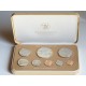 1976 ISLAS COOK Estuche Oficial 8 coins SILVER PROOF MINT SET incluye 5 DOLARES 1976 PLATA Cook Islands