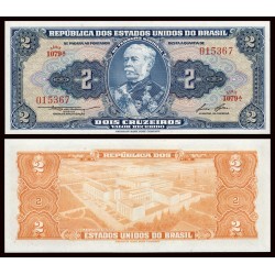 BRASIL 2 CRUZEIROS 1958 DUQUE DE CAIXAS Pick 151B BILLETE SC Brazil UNC BANKNOTE