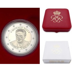 . 1 coin @22/SEP Envío@ x MONACO 2 EUROS 2022 REY ALBERTO I PROOF ESTUCHE RARA 15.000 uds. MONEDA CONMEMORATIVA