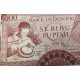 @ESCASO@ INDONESIA 1000 RUPIAS 1958 ARTESANO DE LA MADERA Color ROJO Pick 61 BILLETE SC 1000 Rupiah UNC BANKNOTE
