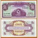 INGLATERRA 1 LIBRA 1960 BRITISH ARMED FORCES 4th Serie Pick M36 BILLETE SC UK 1 POUND UNC BANKNOTE
