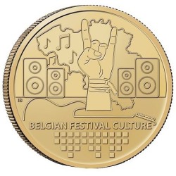 . 2 monedas @NO COINCARD@ BELGICA 2,50 EUROS 2023 CICLISMO + 2,50 EUROS 2023 FESTIVAL MUSICA ROCK LATÓN SC