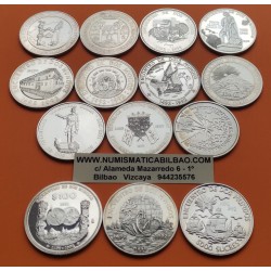 14 coins @CLEANED@ I IBEROAMERICAN SERIE 1ª 1991/1992 ENCUENTRO ENTRE DOS MUNDOS SILVER España Mexico Chile...