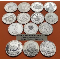14 monedas @LIMPIADAS@ I SERIE IBEROAMERICANA 1ª 1991/1992 ENCUENTRO ENTRE DOS MUNDOS PLATA España Mexico Chile...