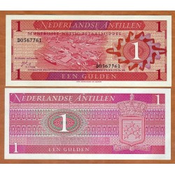 ANTILLAS HOLANDESAS 1 GULDEN 1970 BAHIA DE CURACAO Pick 20 BILLETE SC Netherland Antilles UNC BANKNOTE