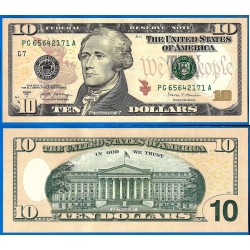 . $10 DOLARES 2013 ESTADOS UNIDOS HAMILTON SC 10 DOLLARS