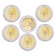 ALEMANIA 2 EUROS 2006 A+D+F+G+J IGLESIA HOLSTENTOR SC 5 MONEDAS CONMEMORATIVAS Holstein