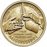 . 1 acoin @ENVIO YA@ ESTADOS UNIDOS 1 DOLAR 2023 D TRASPLANTE DE PULMÓN MISSISSIPPI American Innovation 21ª MONEDA DE LATON SC