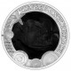 . 1 coin AUSTRIA 3 EUROS 2023 RAPE Serie VIDA MARINA @COLOR BLANCO y NEGRO@ 4ª MONEDA DE NICKEL