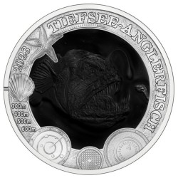 . 1 acoin @14/SEP Envío@ AUSTRIA 3 EUROS 2023 RAPE Serie VIDA MARINA @COLOR BLANCO y NEGRO@ 4ª MONEDA DE NICKEL