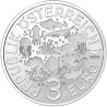 . 1 acoin @14/SEP Envío@ AUSTRIA 3 EUROS 2023 RAPE Serie VIDA MARINA @COLOR BLANCO y NEGRO@ 4ª MONEDA DE NICKEL