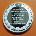 @OFERTA@ ESPAÑA MEDALLA DE PLATA 1990 FUNDACION CASA DE LA MONEDA VISITA DE LA REINA SOFIA 1,73 ONZAS FNMT