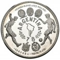 . @TIRADA 195 monedas@ GUINEA ECUATORIAL 2000 EKUELE 1979 MUNDIAL DE FUTBOL ARGENTINA 1978 KM.38 PLATA PROOF Equatorial