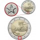 @TIPO 2 - ERROR Letra F@ MALTA 2 EUROS 2019 TEMPLO TA'HAGRAT 1ª MONEDA CONMEMORATIVA 2€ coin VARIANTE DE CECA