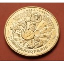 FRANCIA MEDALLA Año 2018 MICKEY MOUSE PARTY DISNEYLAND PARIS LATÓN 33mm SC- MONNAIE