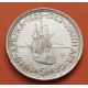 SUDAFRICA 5 SHILLINGS 1952 FUNDACION DE CIUDAD DEL CABO y BARCO KM.41 MONEDA DE PLATA MBC+ South Africa silver