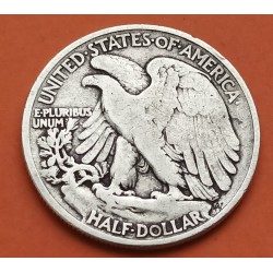 ESTADOS UNIDOS 1/2 DOLAR 1943 WALKING LIBERTY PLATA HALF DOLLAR