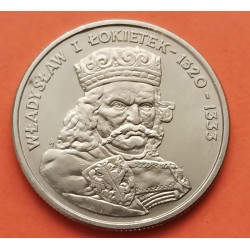 POLONIA 100 ZLOTY 1986 Rey WLADYSLAW I LAKIETEK KM.160 MONEDA DE NICKEL SC- Poland 100 Zlotych