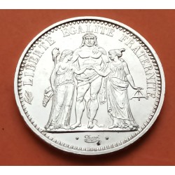 0,72 ONZAS x FRANCIA 10 FRANCOS 1967 HERCULES TRES GRACIAS KM.932 MONEDA DE PLATA EBC France silver 10 Francs R/1