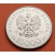 POLONIA 10000 ZLOTY 1990 SOLIDARIDAD JESUS EN LA CRUZ KM.195 MONEDA DE NICKEL SC- Poland coin 10000 Zlotych