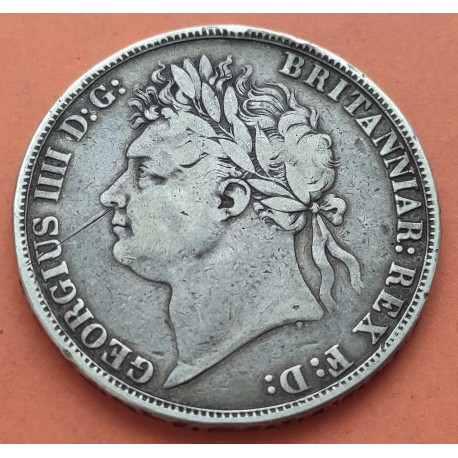 INGLATERRA 1 CORONA 1897 VICTORIA PLATA SILVER CROWN KM*783