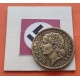 FRANCIA 5 FRANCOS 1945 DAMA tipo LAVRILLIER KM.888.A.2 MONEDA DE BRONCE ALUMINIO MBC OCUPACION NAZI III REICH WWII France