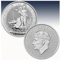 . 1 acoin @1/Agosto Envío 1ª BRITANNIA con CHARLES III CORONADO@ INGLATERRA 2 LIBRAS 2023 BRITANNIA MONEDA DE PLATA ONZA Oz