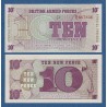 INGLATERRA 10 PENIQUES 1972 BRITISH ARMED FORCES Serie 6th Pick M48 BILLETE SC UK 10 Pence UNC BANKNOTE