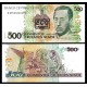 BRASIL 500 CRUZEIROS 1990 sobre 500 CRUZADOS NOVOS AUGUSTO RUSCHI Pick 226B BILLETE SC Brazil UNC BANKNOTE