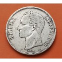 VENEZUELA 5 BOLIVARES 1910 LIBERTADOR SIMON BOLIVAR KM.24.2 MONEDA DE PLATA MBC- silver coin