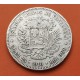 VENEZUELA 5 BOLIVARES 1910 LIBERTADOR SIMON BOLIVAR KM.24.2 MONEDA DE PLATA MBC- silver coin