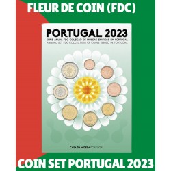 . @ENVIO 28/SEP@ PORTUGAL CARTERA OFICIAL EUROS 2023 Tipo Souvenir 1+2+5+10+20+50 Céntimos 1€ + 2 EUROS 2023 SET 8 MONEDAS