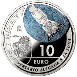 . ESPAÑA 10 EUROS 2015 PLATA 70 AÑOS DE PAZ REY FELIPE VI FNMT