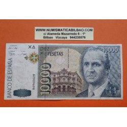 1 billete CIRCULADO x España 10000 PESETAS 1992 JUAN CARLOS I Serie R 6960629 Pick 166 MBC- Spain banknote