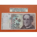 1 billete MUY CIRCULADO x España 5000 PESETAS 1992 CRISTOBAL COLON JUAN CARLOS I Serie 1E 3935953 Pick 165 Spain banknote