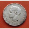 ALFONSO XIII 5 PESETAS 1896 * 18/96 SGV PLATA EBC-- ESPAÑA 1