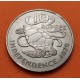 @ESTUCHE OFICIAL@ SEYCHELLES 10 RUPIAS 1976 TORTUGA REAL - INDEPENDENCE KM.28 MONEDA DE NICKEL SC- 10 Rupees