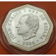ESPAÑA 1500 PESETAS 2000 MILENIO IMPRENTA PLATA PROOF ESTUCHE