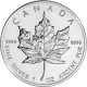 CANADA 5 DOLARES 1990 HOJA DE ARCE MONEDA DE PLATA PURA SC $5 Dollars Coin 1 ONZA OZ OUNCE MAPLE LEAF