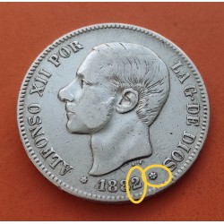 .AMADEO I 5 PESETAS 1871 * 18/71 SDM PLATA ESPAÑA 4 DURO SILVER